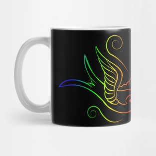 Rainbow Dove for peace in the world Mug